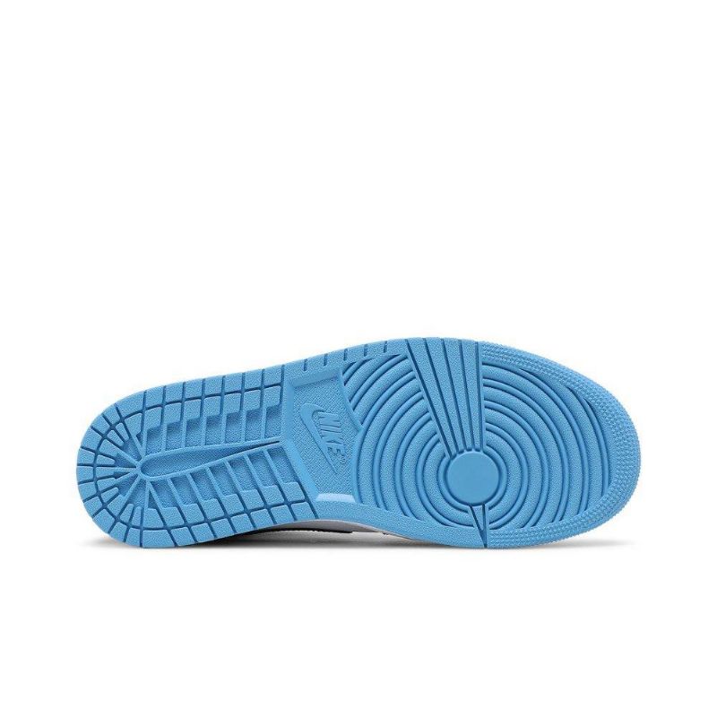 Air Jordan 1 Mid Valkoinen Sininen Musta Naisten Kengät