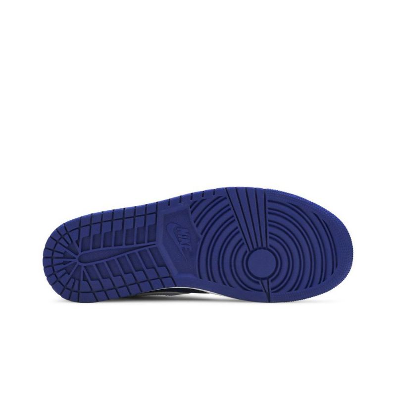 Air Jordan 1 Mid Valkoinen Sininen Oranssi Miesten Kengät