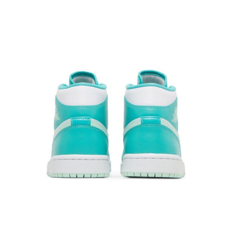 Air Jordan 1 Mid Valkoinen Sininen Vihreä Naisten Kengät