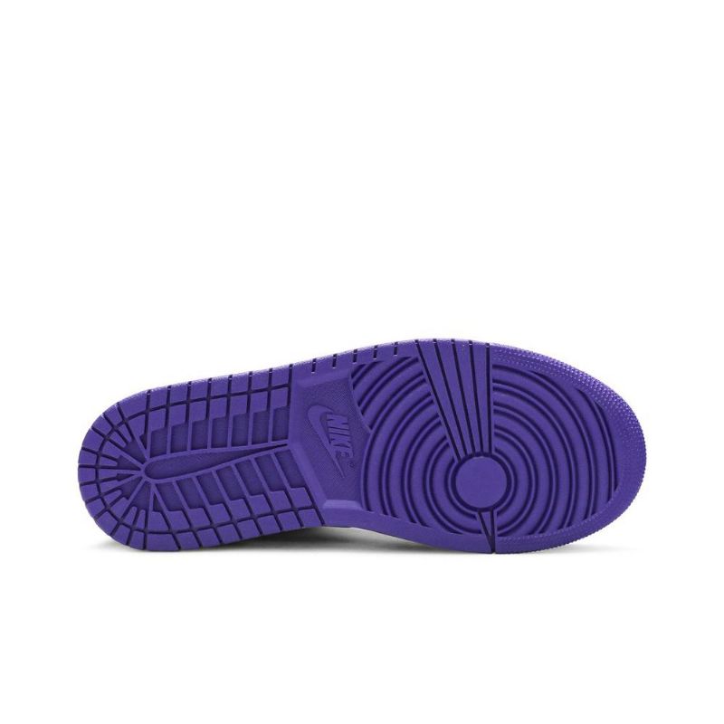Air Jordan 1 Mid Vihreä Valkoinen Violetti Miesten Kengät