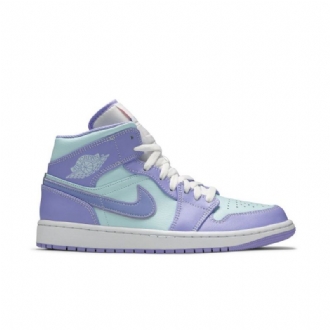 Air Jordan 1 Mid Violetti Sininen Valkoinen Miesten Kengät