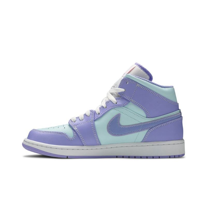 Air Jordan 1 Mid Violetti Sininen Valkoinen Miesten Kengät