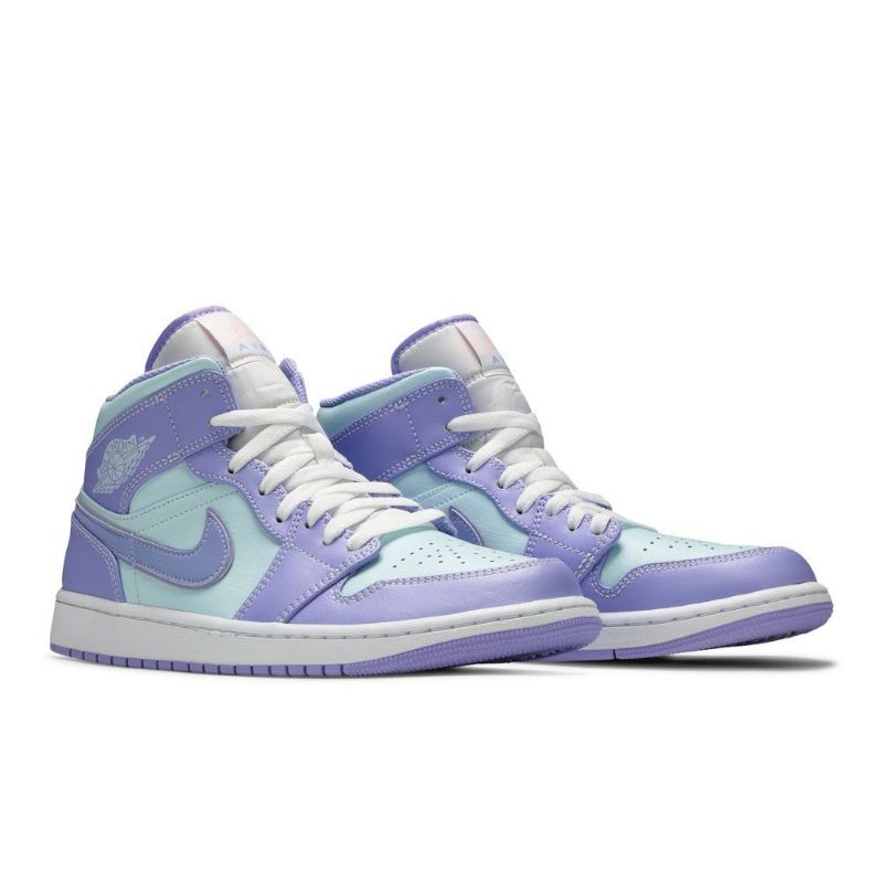 Air Jordan 1 Mid Violetti Sininen Valkoinen Miesten Kengät