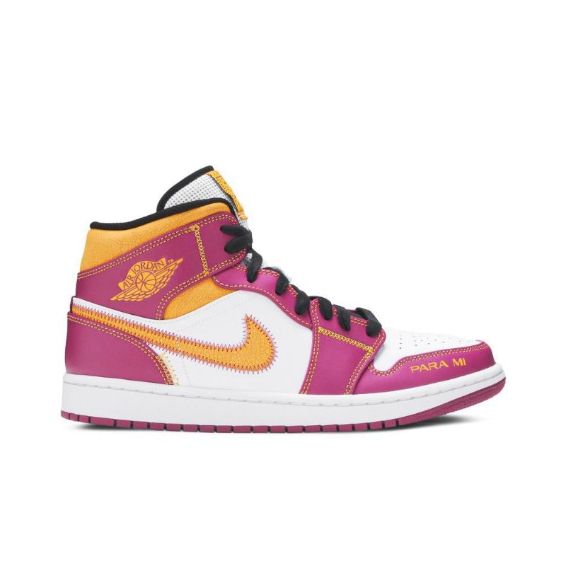 Air Jordan 1 Mid Violetti Valkoinen Kulta Miesten Kengät