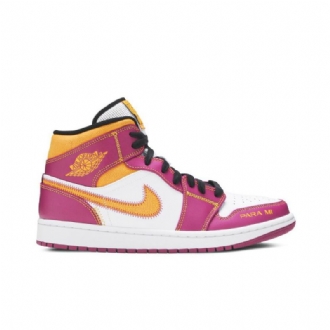 Air Jordan 1 Mid Violetti Valkoinen Kulta Miesten Kengät