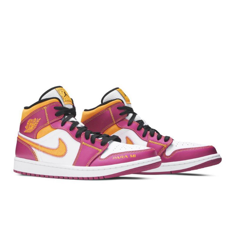 Air Jordan 1 Mid Violetti Valkoinen Kulta Miesten Kengät