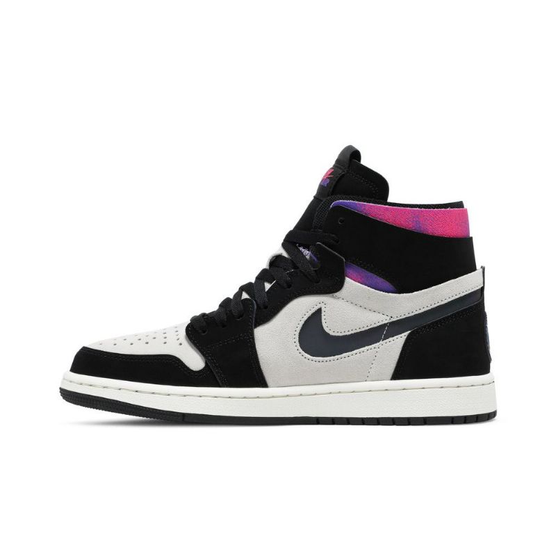 Air Jordan 1 Paris Saint-germain High Zoom Comfort Valkoinen Musta Purppura Vaaleanpunainenki Miesten Kengät