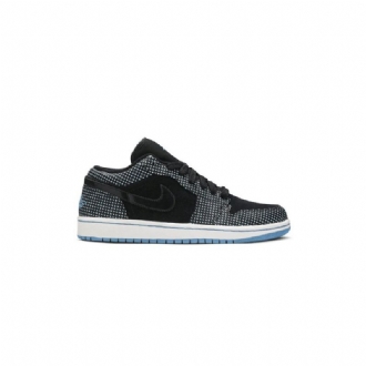 Air Jordan 1 Phat Low Musta Sininen Valkoinen Miesten Kengät