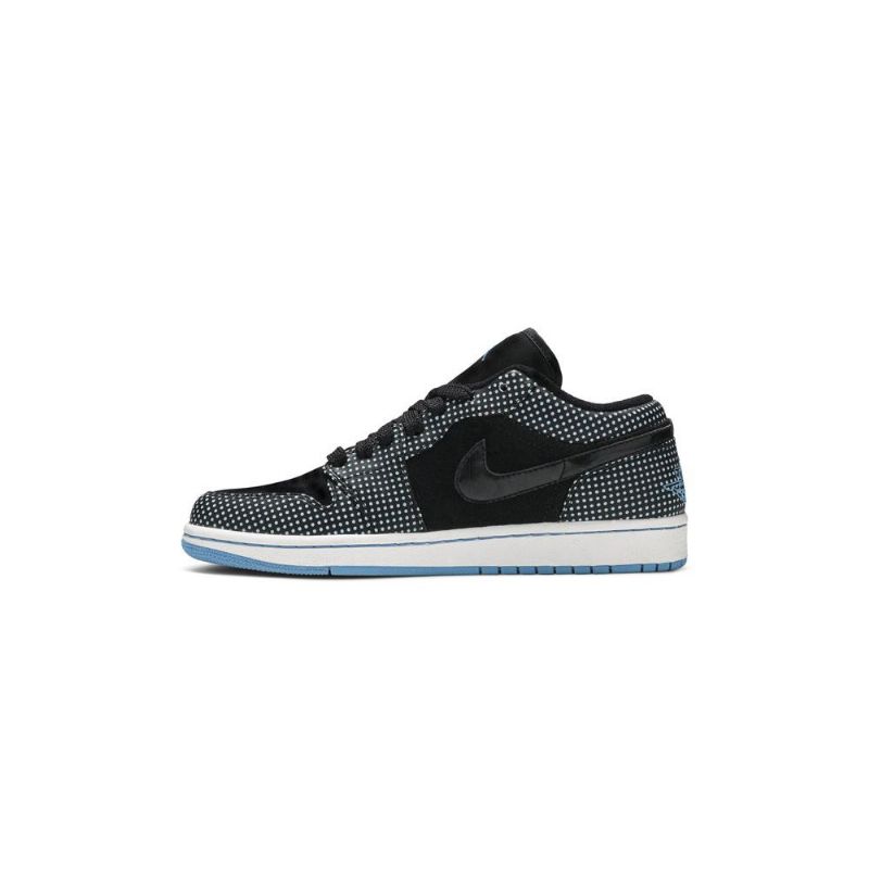 Air Jordan 1 Phat Low Musta Sininen Valkoinen Miesten Kengät