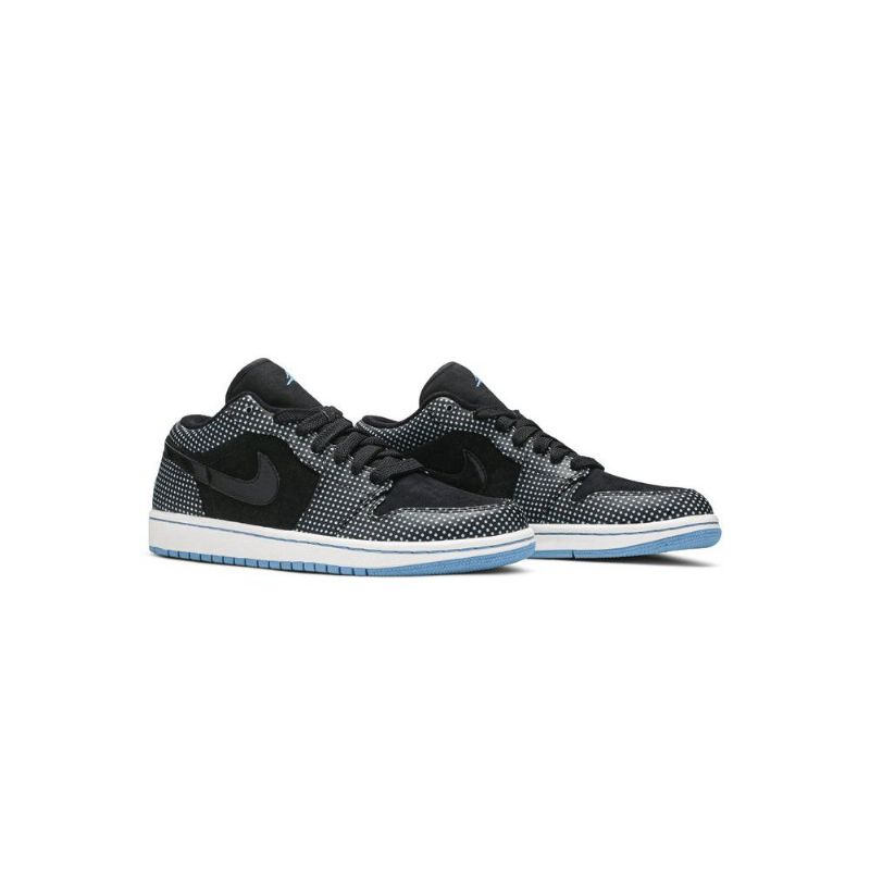Air Jordan 1 Phat Low Musta Sininen Valkoinen Miesten Kengät