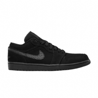 Air Jordan 1 Phat Low Mustat Harmaat Miesten Kengät