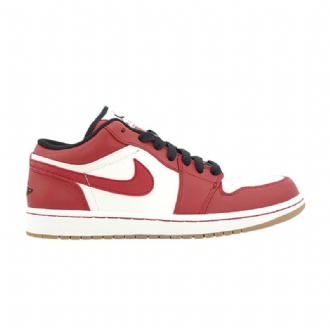 Air Jordan 1 Phat Low Valkoinen Punainen Musta Ruskea Miesten Kengät