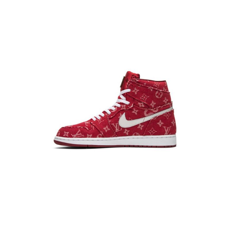 Air Jordan 1 Punainen Nauha Recon Retro Korkea Valkoinen Miesten Kengät