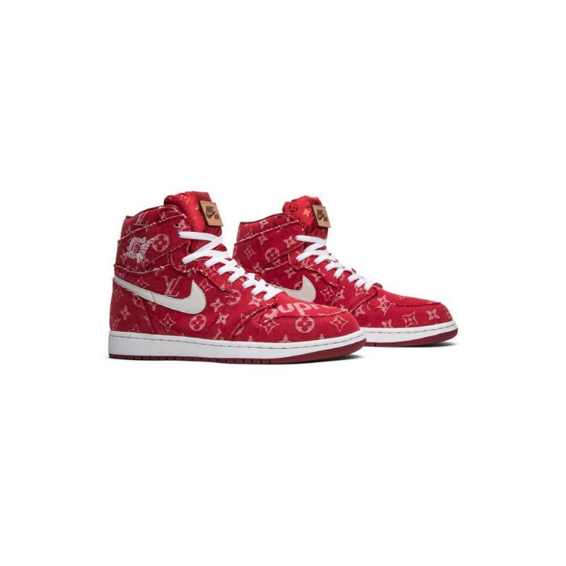 Air Jordan 1 Punainen Nauha Recon Retro Korkea Valkoinen Miesten Kengät