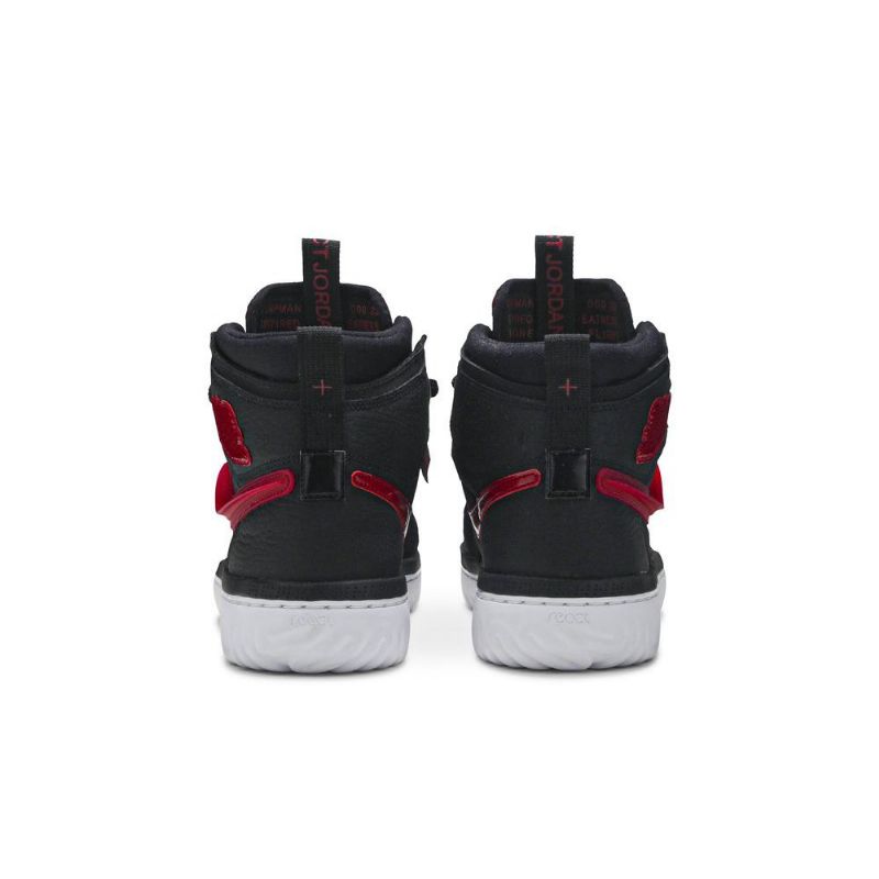 Air Jordan 1 React Musta Punainen Valkoinen Miesten Kengät