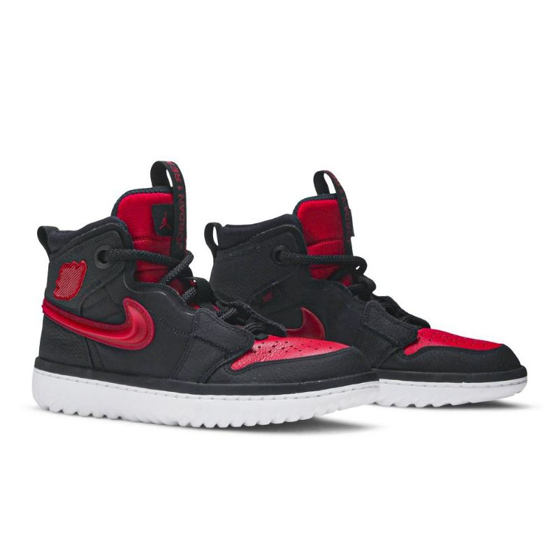 Air Jordan 1 React Musta Punainen Valkoinen Miesten Kengät
