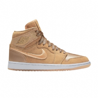 Air Jordan 1 Retro High Kulta -valkoiset Naisten Kengät