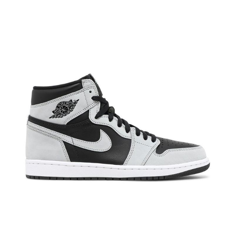 Air Jordan 1 Retro High Og Musta Harmaa Valkoinen Miesten Kengät