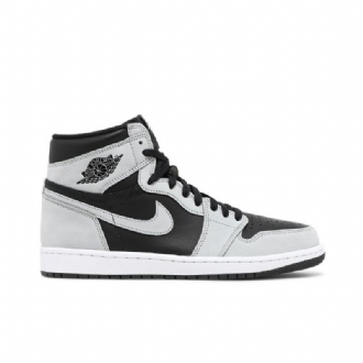 Air Jordan 1 Retro High Og Musta Harmaa Valkoinen Miesten Kengät