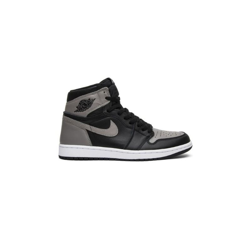 Air Jordan 1 Retro High Og Musta Harmaa Valkoinen Miesten Kengät