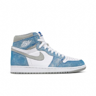 Air Jordan 1 Retro High Og Sininen Harmaa Valkoinen Miesten Kengät
