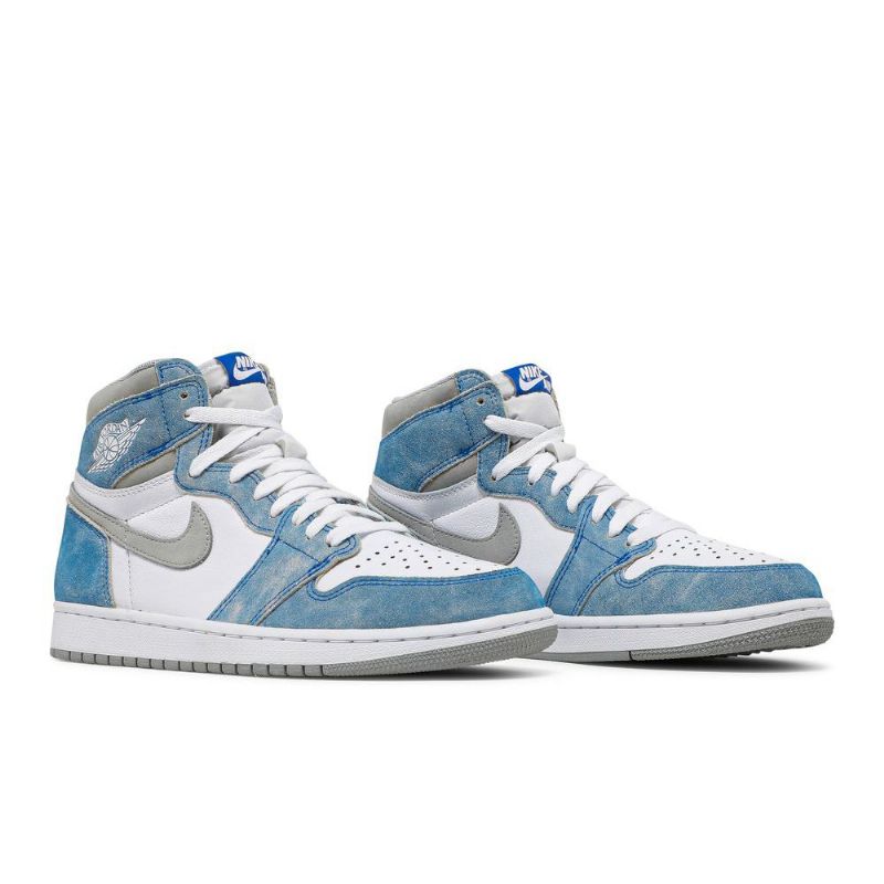 Air Jordan 1 Retro High Og Sininen Harmaa Valkoinen Miesten Kengät