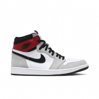 Air Jordan 1 Retro High Og Valkoinen Musta Harmaa Punainen Miesten Kengät