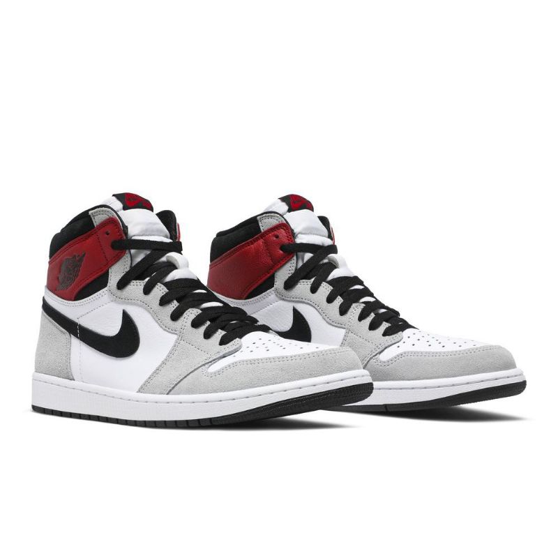 Air Jordan 1 Retro High Og Valkoinen Musta Harmaa Punainen Miesten Kengät
