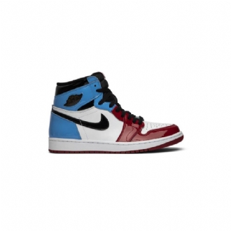 Air Jordan 1 Retro High Og Valkoinen Sininen Punainen Musta Miesten Kengät