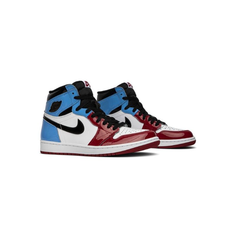 Air Jordan 1 Retro High Og Valkoinen Sininen Punainen Musta Miesten Kengät
