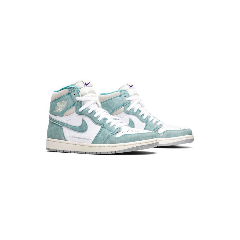 Air Jordan 1 Retro High Og Vihreä Valkoinen Harmaa Miesten Kengät