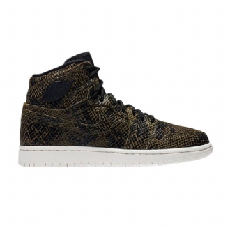 Air Jordan 1 Retro High Premium Oliivinvihreät Mustat Naisten Kengät