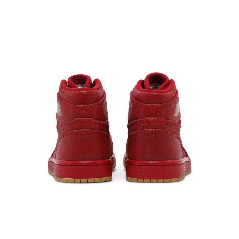 Air Jordan 1 Retro High Premium Punaruskeat Naisten Kengät