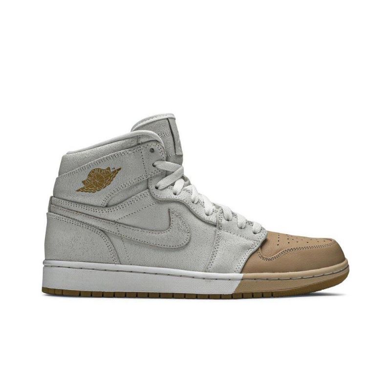 Air Jordan 1 Retro High Premium Valkoinen Kulta -naisten Kengät