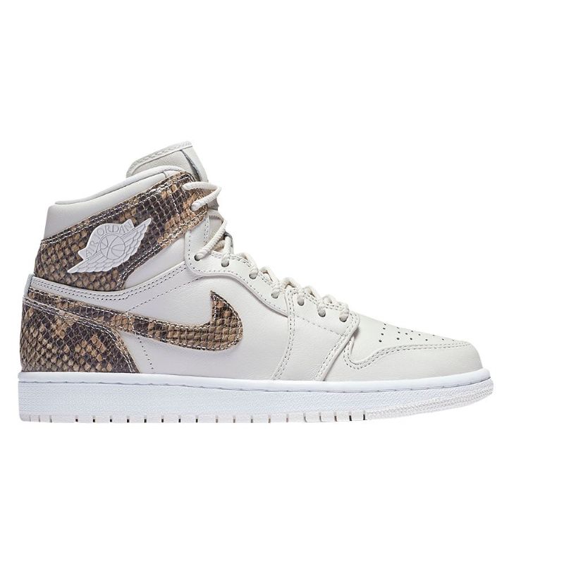 Air Jordan 1 Retro High Premium Valkoiset Ruskeat Naisten Kengät