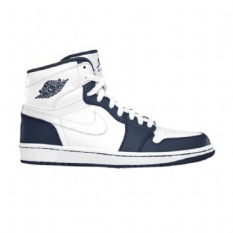 Air Jordan 1 Retro High Valkoinen Tummansininen Miesten Kengät