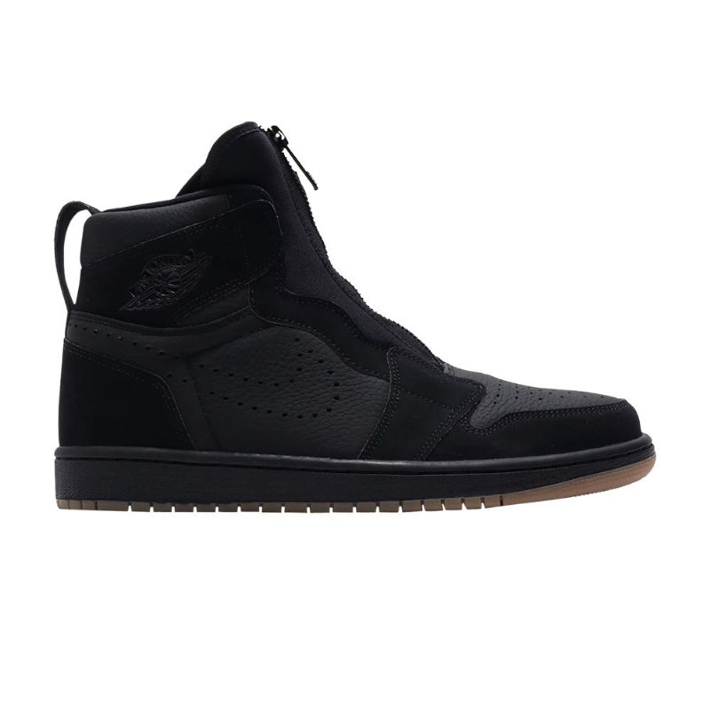 Air Jordan 1 Retro High Zip Mustat Miesten Kengät