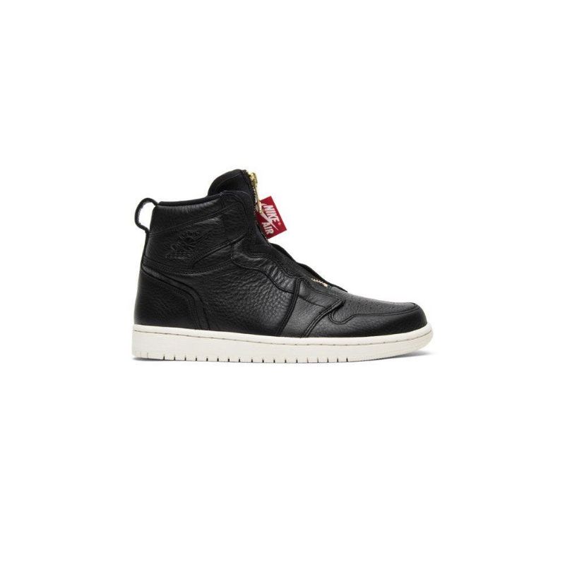 Air Jordan 1 Retro High Zip Mustavalkoiset Naisten Kengät