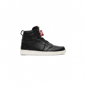 Air Jordan 1 Retro High Zip Mustavalkoiset Naisten Kengät