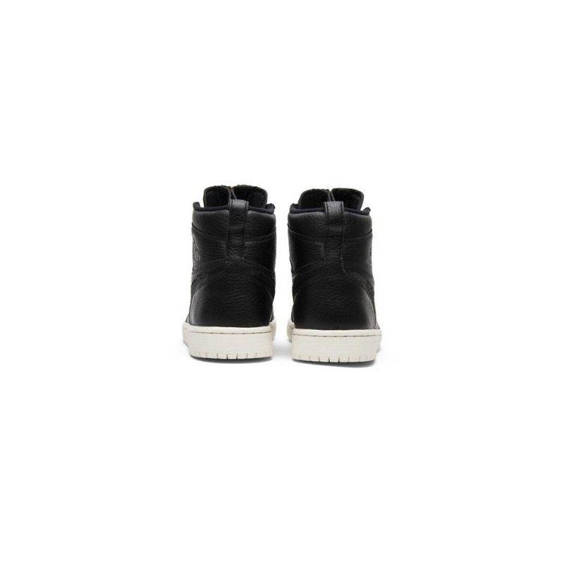 Air Jordan 1 Retro High Zip Mustavalkoiset Naisten Kengät