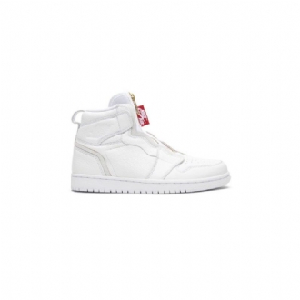Air Jordan 1 Retro High Zip Valkoiset Punaiset Naisten Kengät