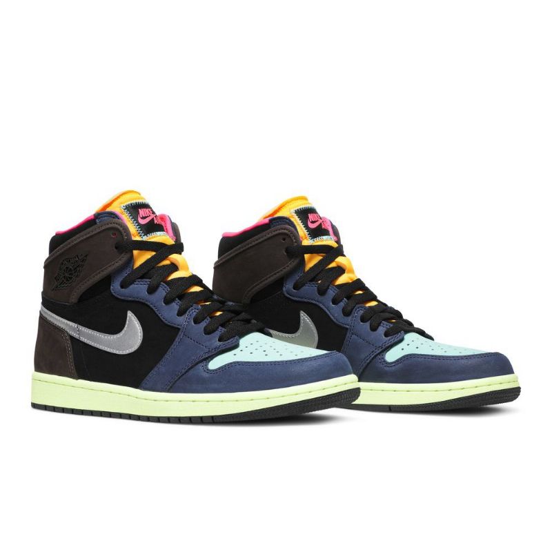 Air Jordan 1 Retro Korkea Ruskea Musta Kulta Sininen Miesten Kengät
