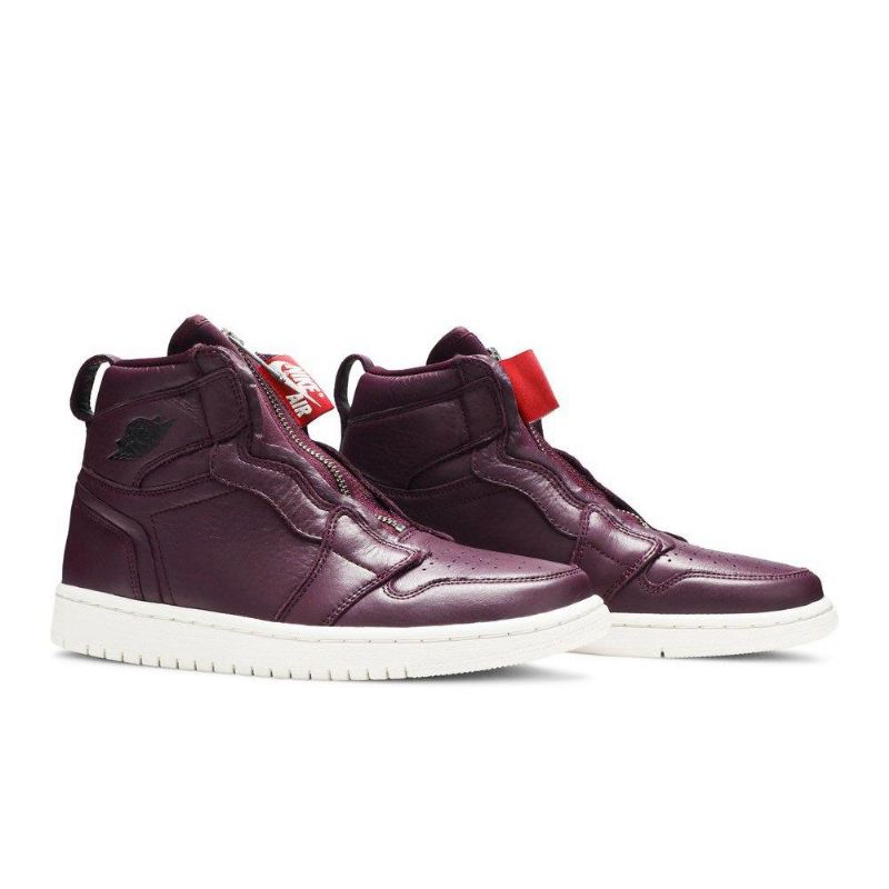Air Jordan 1 Retro Korkea Vetoketju Bordeaux Naisten Kengät