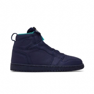 Air Jordan 1 Retro Korkea Vetoketju Siniset Vihreät Naisten Kengät