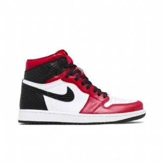 Air Jordan 1 Retro Korkeat Ja Punaiset Valkoiset Mustat Naisten Kengät