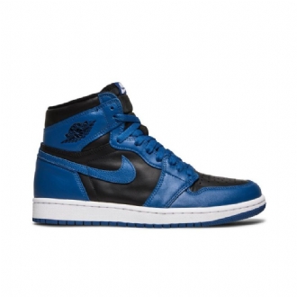 Air Jordan 1 Retro Korkeat Ja Siniset Mustat Miesten Kengät