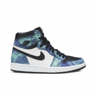 Air Jordan 1 Retro Korkeat Ja Valkoiset Mustat Vihreät Naisten Kengät
