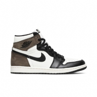 Air Jordan 1 Retro Korkeat Ja Valkoiset Ruskeat Mustat Miesten Kengät