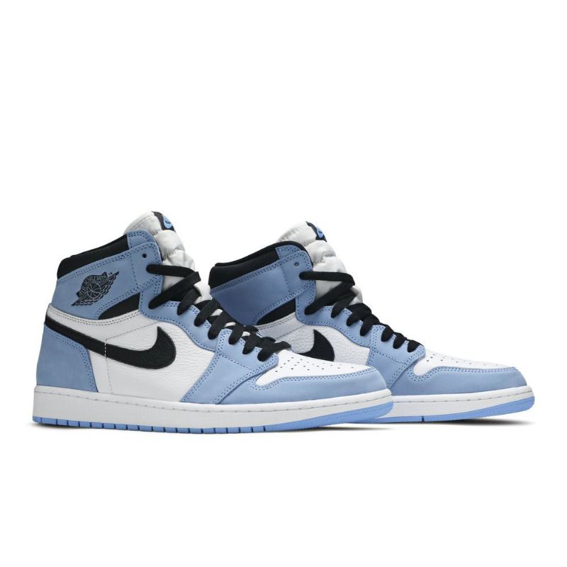 Air Jordan 1 Retro Korkeat Ja Valkoiset Sininen Mustat Miesten Kengät