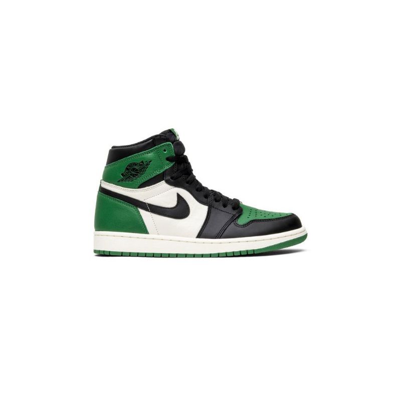 Air Jordan 1 Retro Korkeat Ja Vihreät Valkoiset Mustat Miesten Kengät